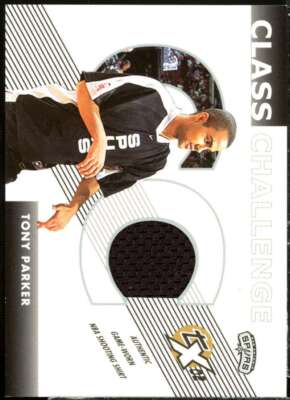 Tony Parker Card 2002-03 Topps Xpectations Class Challenge Relics #CCTP 