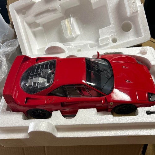 Kyosho 1/12 scale Ferrari F40 Red 08602A Mini Car Model Rare w/box From Japan - Picture 18 of 19