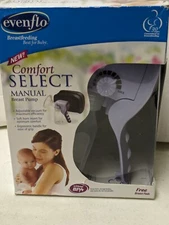 Evenflo  Breastfeeding Manual Breast Pump Breastpump w/ 2 Nursing Pads 