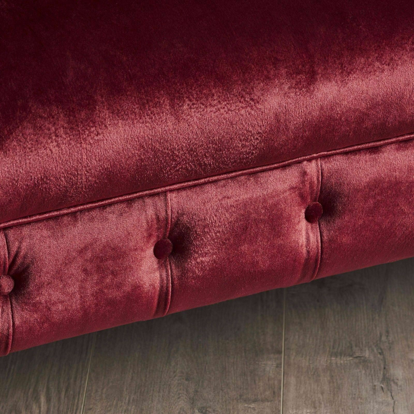 Melaina Tufted Scroll Arm New Velvet Loveseat 637162909287 eBay