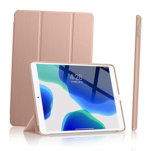 Slim Rose Gold iPad Case for 9th & 8th Gen 2021/2020 Models