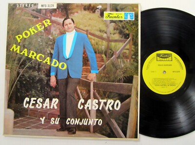 Cesar CASTRO Poker Marcado LP Latin Paseo Ranchera Merengue Corrido  cL 186