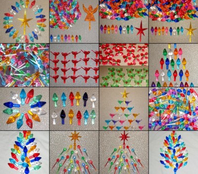 Ceramic Christmas Tree Bulbs Small Med/Large Extra Large Twist Stars *FREE SHIP*