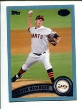 Heath Hembree #/309 2011 Topps Pro Debut Blue #281 ⚾