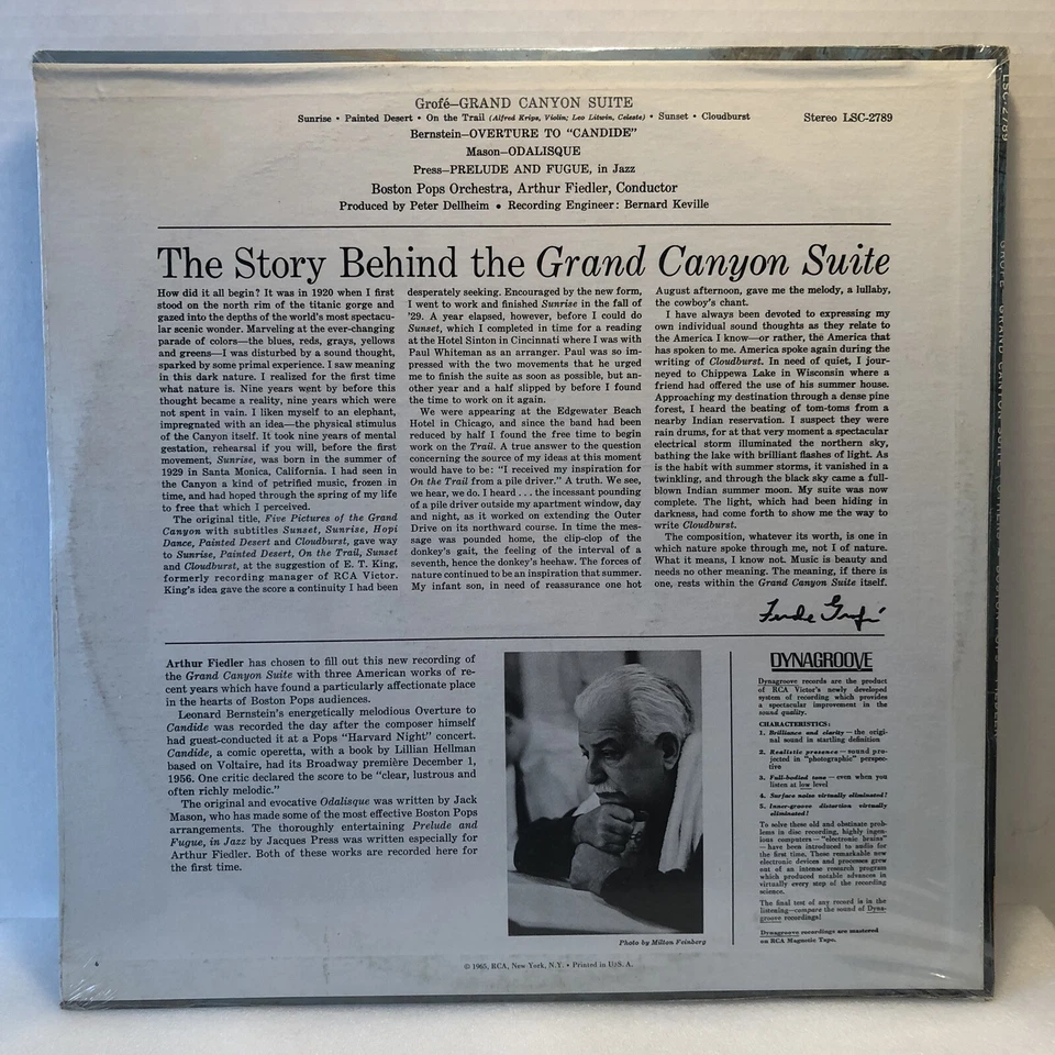 Sealed LSC-2789 Boston Pops Arthur Fiedler Grand Canyon Suite 1965 - Image 4 of 4
