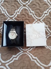 LIPSY LONDON ANALOGUE QUARTZ WATCH - SILVER - NEW IN BOX