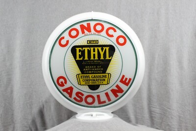 CONOCO ETHYL GAS PUMP GLOBE