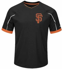 Youth San Francisco Giants Black Emergence Synthetic V Neck Jersey  SALE $14.95