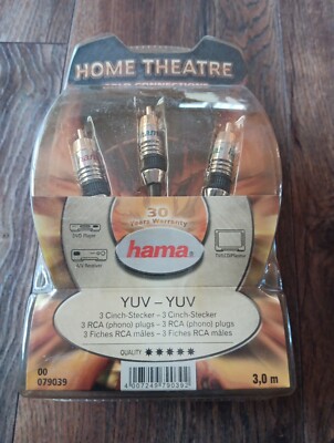 YUV 3.0m Hama Home Theather Kino Kabel