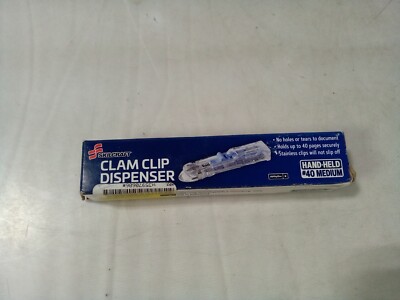 Skilcraft  Hand Held Clam Clip Dispenser Medium # 40 7510013174220