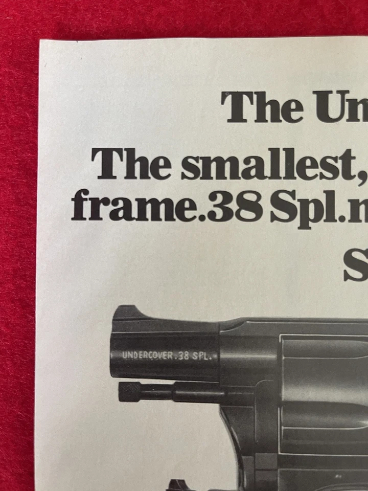 Vintage 1978 Charter Arms Undercover Firearm Print Ad- Ad Only - Image 4 of 4