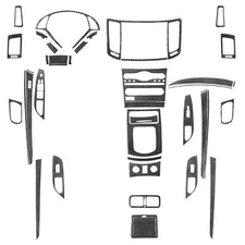 42Pcs Real Carbon Fiber Kits Full Interior Trim For Infiniti G37 Sedan 2010-2013