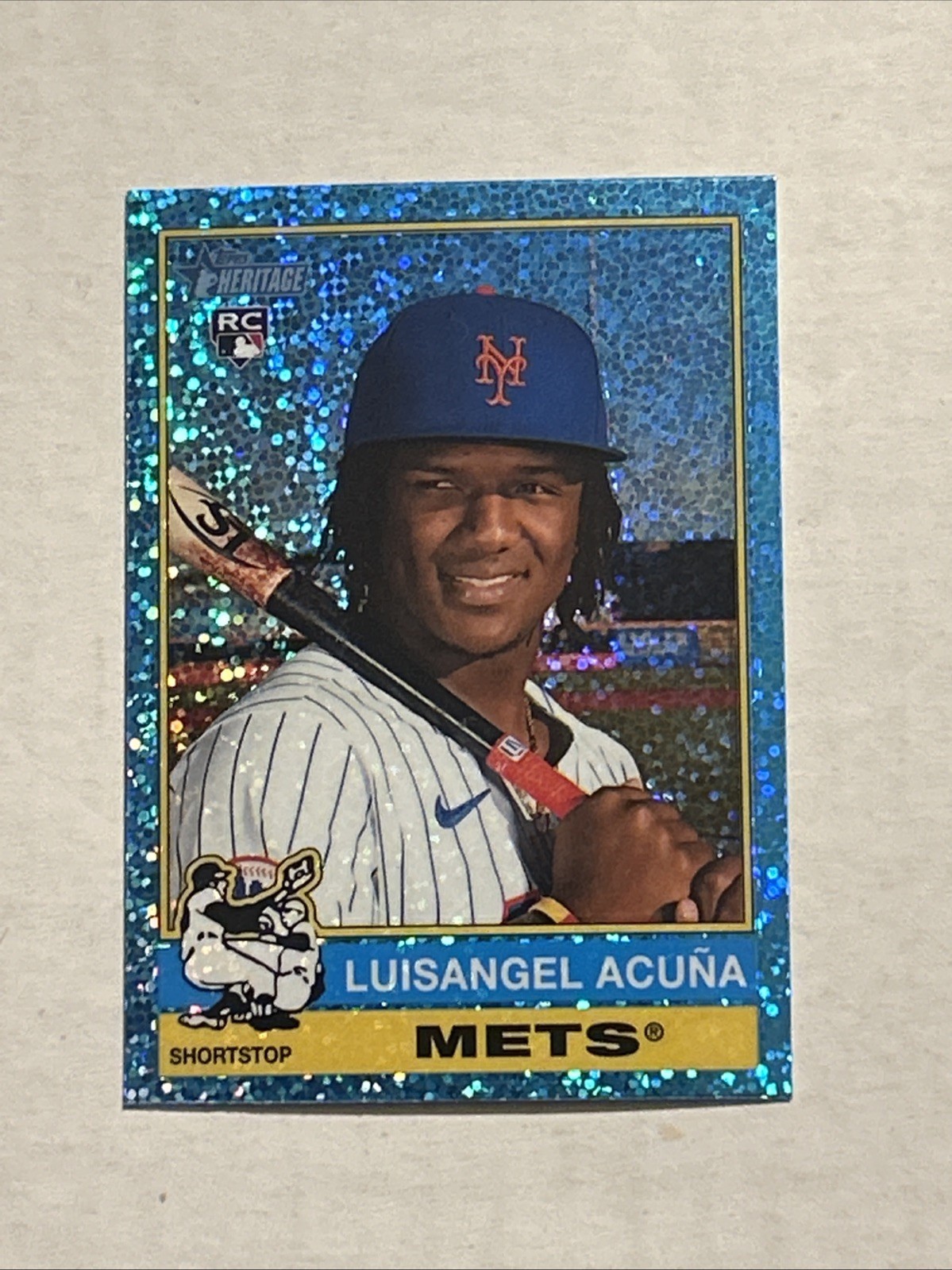 2025 Topps Heritage - Luisangel Acuna #274 Dark Blue Border (RC)