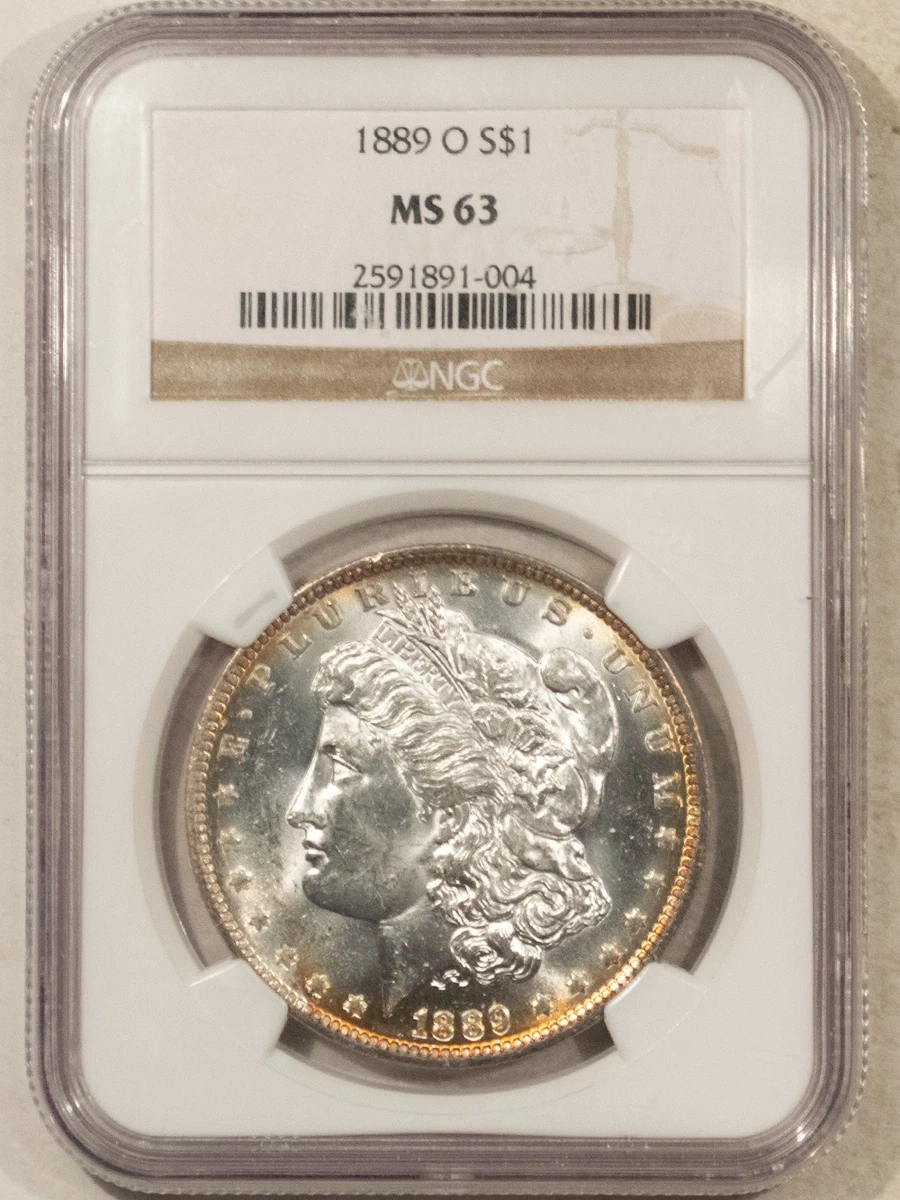 NGC Grade MS 63 1889 Year Morgan US Dollars (1878-1921) for sale