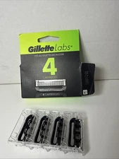 4x Gillette Labs Blade Refill Replacement Cartridges Shaver Razor Heads Men's