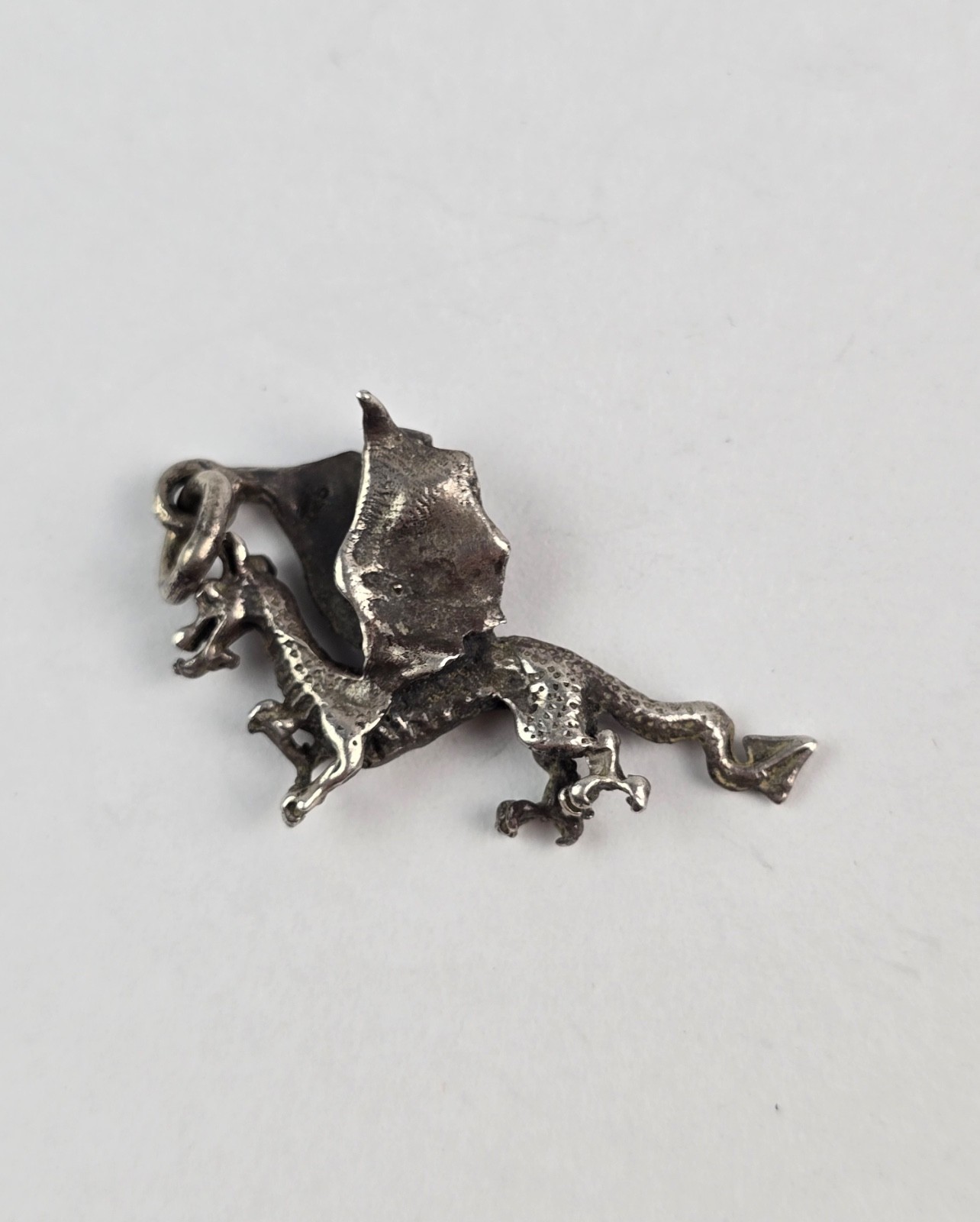 Solid Sterling silver Dragon Pendant for necklace… - image 2