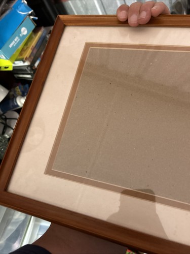 NAE Freestanding Wall Mount Wood Silver Metallic Mat Photo Picture Frame 8x10" - Picture 8 of 8