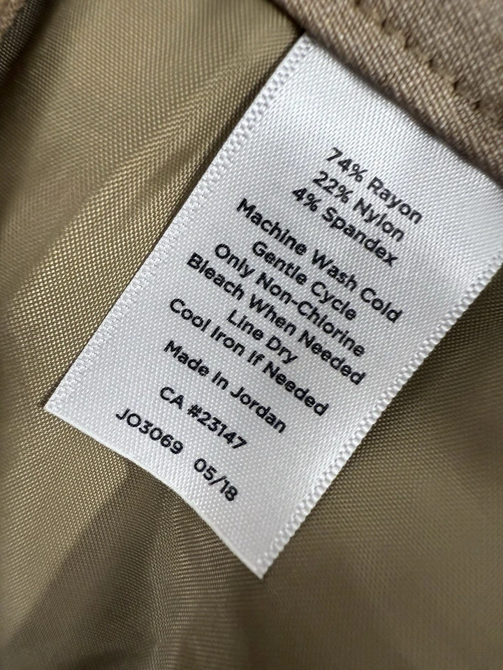 Pantalones Talbots 12 Petite Bistretch Pull On Tostado Beige Caqui Para Mujer 12P Foto 3 de 4