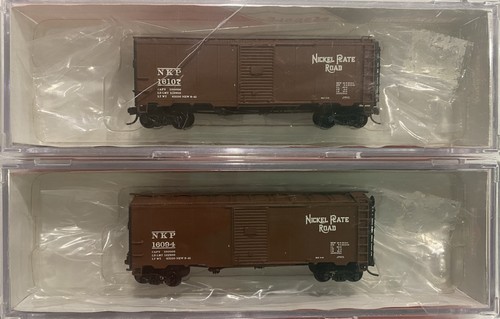 NKP. N Scale. 2 x 40' 1937 AAR Box Cars. InterMountain. Road #'s: 16094, 16107. | Zustand: New