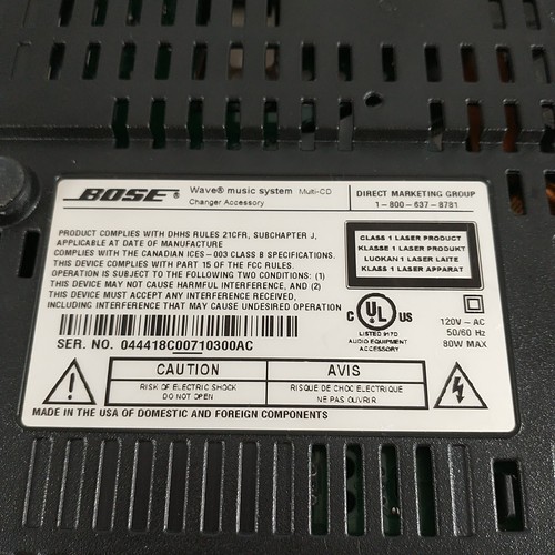 Bose Wave Music System 3-disc Multi-CD Changer Accessory Only - Tested - Picture 13 of 13