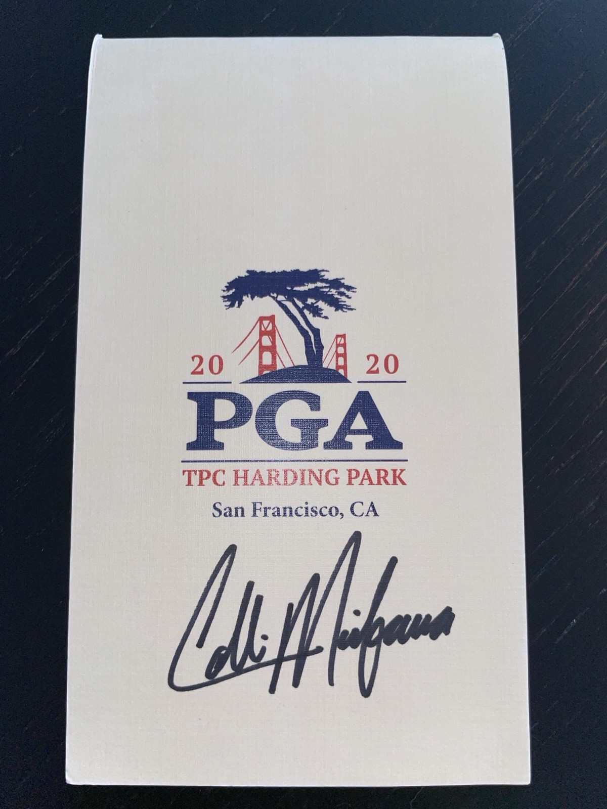 Collin Morikawa Signed 2020 PGA Championship Yardage Guide JSA Witness COA 