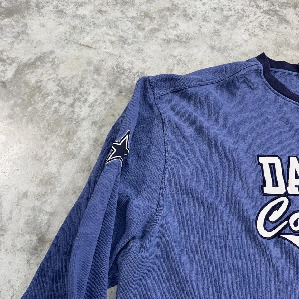 Suéter masculino Dallas Cowboys XL azul NFL futebol pulôver gridiron clássico anos 2000 - Imagem 3 de 4