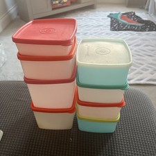 7 x Tupperware mehrere Behälter mit Deckel Retro