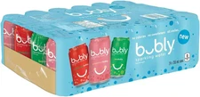 Bubly Sparkling Water Variety Pack, Grapefruit, Raspberry, Lime 24x355ml
