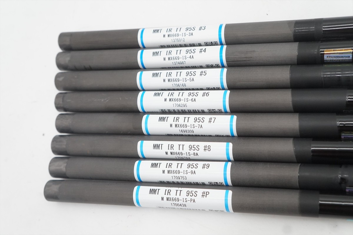 Mitsubishi Mmt 95S Stiff #3-PW Iron Shaft Set 8Pc Uncut Pulls .355