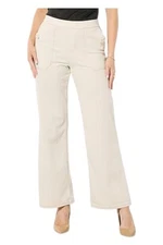C Wonder by Christian Siriano Women's Wonder Stretch Knit Trouser Ecru