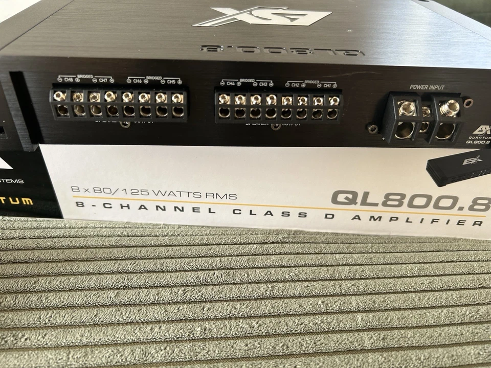 Verstärker ESX QUANTUM QL800.8 8-Kanal x 125 Watt RMS @ 2Ω Class D Digital DHR - Bild 3 von 4