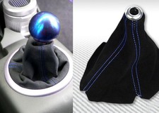 Universal Blue Stitch Suedue Short Shifter Boot For Manual Transmission Only Universal Blue Stitch Suedue Short Shifter Boot For Manual Transmission Only