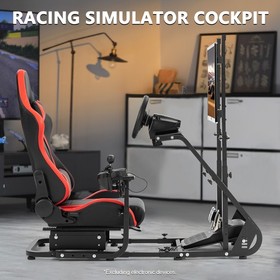 Marada Racing Simulator Cockpit Frame With Monitor Stand Fit Logitech G923 G920