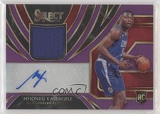 2019 Panini Select Rookie Jersey Purple Prizm 40/99 Mfiondu Kabengele Auto 04h3