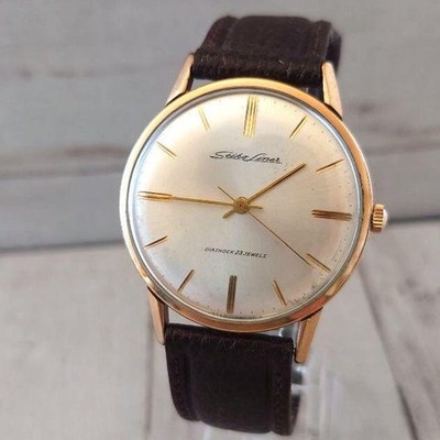Seiko Skyliner 15010 Vintage Gold Silver 23jewels Manual Winding