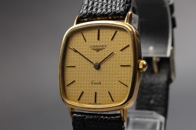 [Near MINT] LONGINES L978.2 6581 Gold Dial 30mm Quartz Herrenuhr Vintage