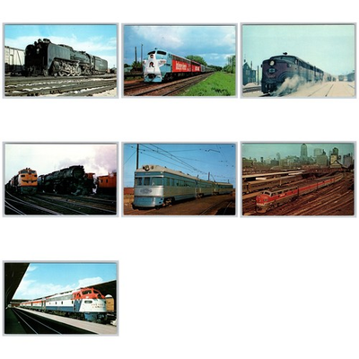 #ad #ad Lot of 7 Vintage Train Locomotive Postcards Railroad Union Pacific Cheyenne Emd $13.99
