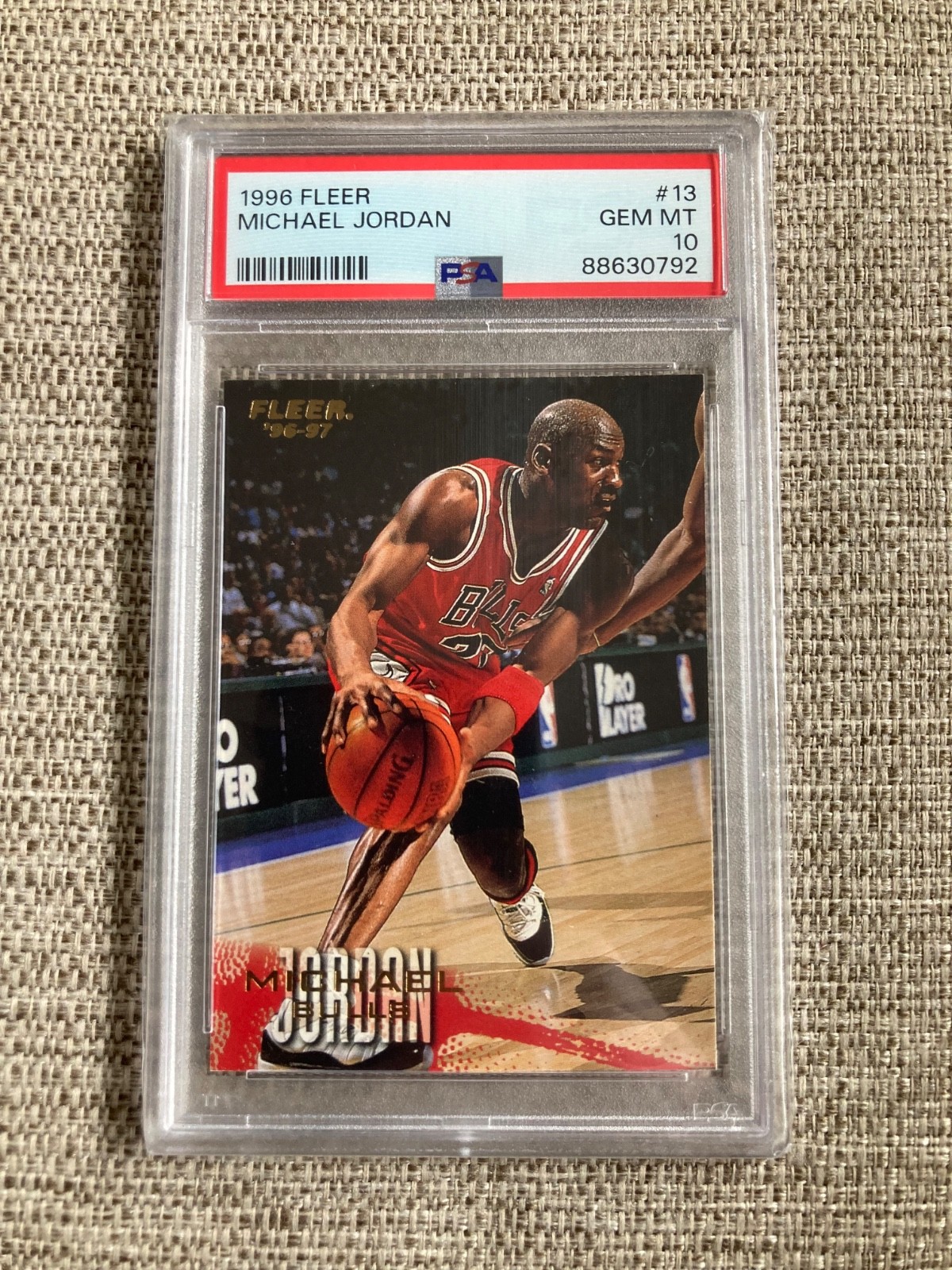 1996 Fleer Michael Jordan #13 PSA 10