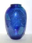 Dino Martens for Aureliano Toso Murano Blue Art Glass Vase c1950s
