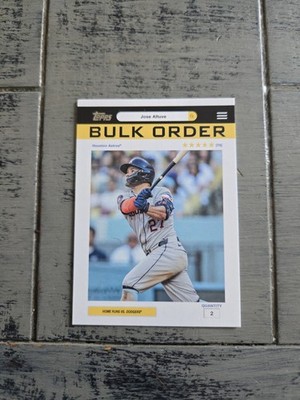 2026 Topps Jose Altuve Bulk Order Insert #BO-10   Houston Astros