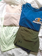 Champion Boys 4-Piece Logo Shirt  Shorts Set L 14/16 Multicolor