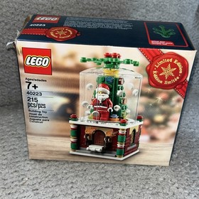 LEGO 40233 Santa SNOW GLOBE Set Christmas 100% Complete Box Instructions Nice!
