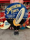 Vintage Style Metal Sign 2 Sided Southern Tires NOT Porcelain 32x32 Made USA