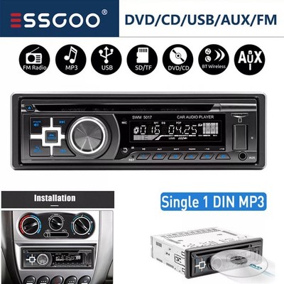 Car Stereo Radio Mit CD DVD Player MP3 USB Bluetooth FM AUX Radio Single 1 DIN