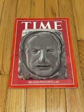 9/2/74 VERY RARE NEWSSTAND Time Magazine Nelson Rockefeller Sharp!