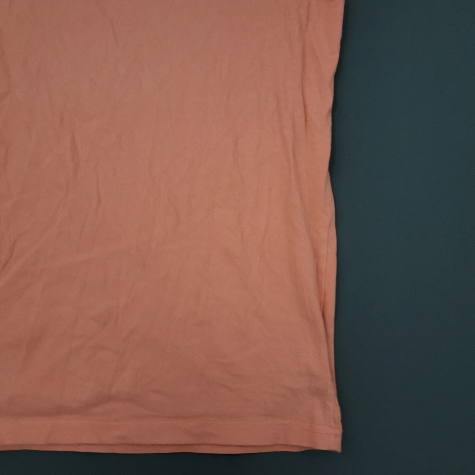 Camisa Nautica Para Hombres XL Manga Corta Cuello Redondo Tejido Pullover Rosa Naranja Foto 4 de 4