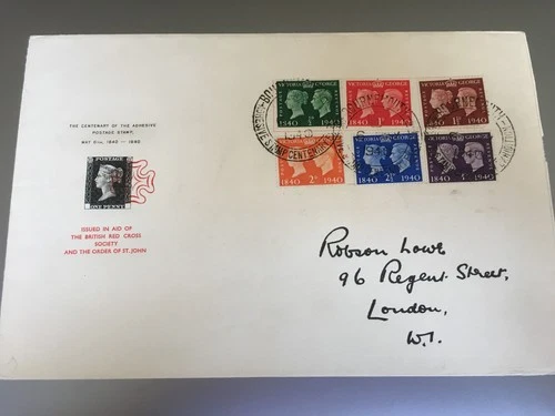 GB STAMPS RARE FIRST DAY COVER 1940 CENTENARY OF PENNY BLACK BOURNEMOUTH EXHIB