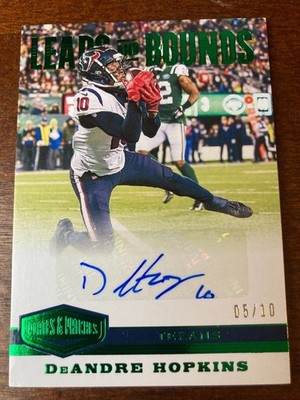 2019 Panini DeAndre Hopkins Auto 05/10 Leaps and Bounds Autograph