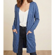 GAP Designed and Crafted XS Blue Nylon Wool Button Front Cardigan Sweater