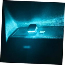 2PCS USB LED Car Interior Atmosphere Light, Universal Mini Plug-in USB IceBlue